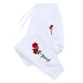 Beautiful Flowers Printing Womens Sweatpants Daily Casual Fashion Trousers Sports Jogging Sweat Mens Pants Street Hot Sale Pants.
