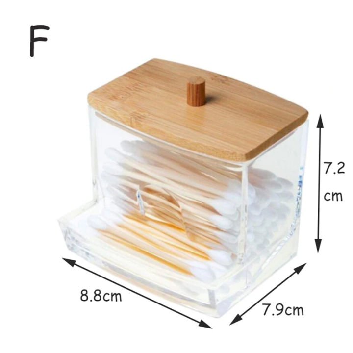 Acrylic%20Storage%20Box%20Bathroom%20Jar%20Makeup%20Organizer%20Cotton%20Round%20Pad%20Holder%20Cotton%20Swab%20Box%20Qtip%20Holder%20Dispenser%20with%20Bamboo%20Lid%20-%20Image%207