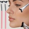 1PC Angled V-Shaped Contour Brush,for Nose/Cheekbone Sculpting, Highlighting & Shading Tool, Professional Makeup Accessory. 
