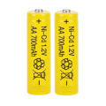 Rechargeable Battery AA 1.2V 700mAh for Hair Clipper Beard Trimmer (2 pcs). 