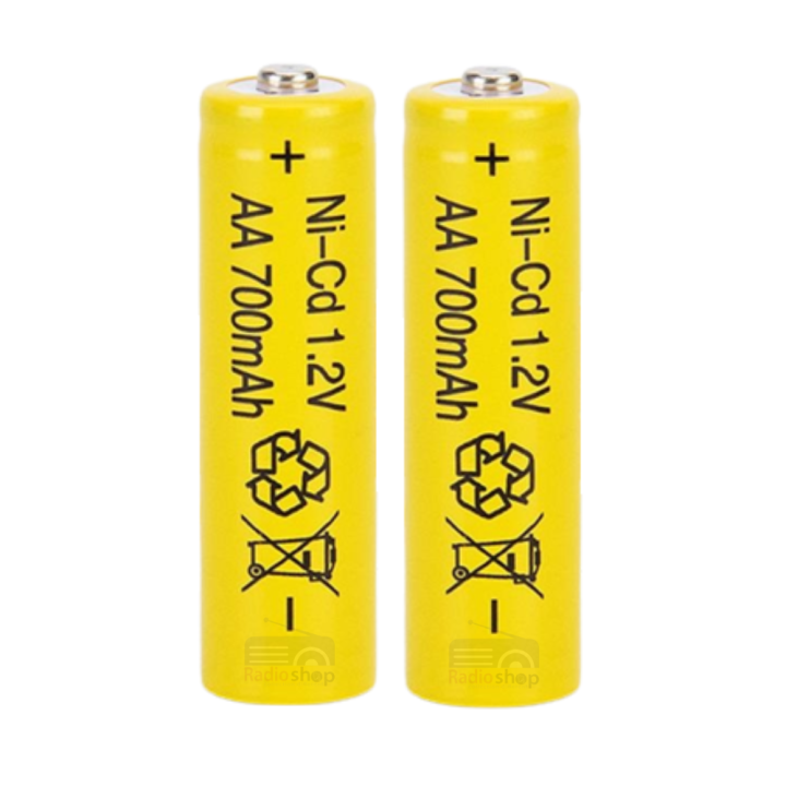 Rechargeable Battery AA 1.2V 700mAh for Hair Clipper Beard Trimmer (2 pcs)