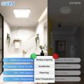Rechargeable Remote Control Ceiling Light 3 Lighting Modes Wireless Motion Sensor LED Lamp for Bedroom Bathroom Kitchen Hallway. 