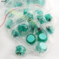 5V LED Illuminated Arcade Light Push Button 30mm/24mm Clear Plastic Coin Operated Joystick Game Button for DIY Arcade Machine. 