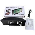 Electronic Alarm Clock Noiseless Design Digital LED Large Display Mirror Electronic Clock Digital Alarm Clock LED Mirror Clocks. 