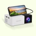 YG300 Home HD mini projector with USB and SD memory home theater enhances your movie, TV and game experience for outdoor camping. 