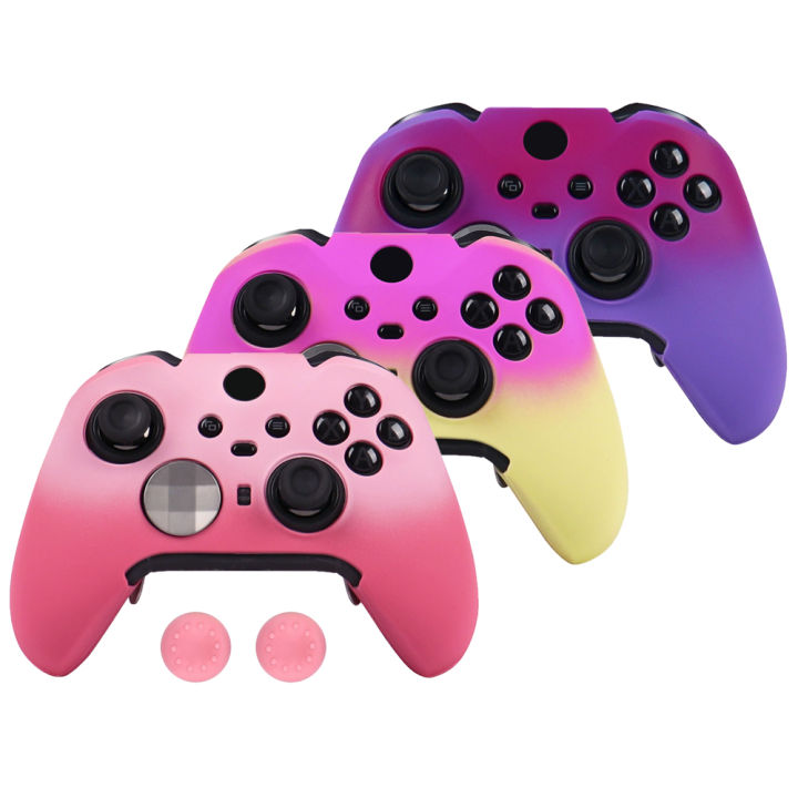 Wear-Resistant Anti-Scratch with Trigger Caps For Xbox Elite Series 2 Controller Silicone Gamepad Cover Cases Easy Installation