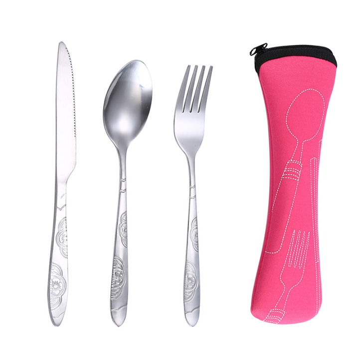 Picnic%20Set%20Tableware%20Washable%20with%20Zipper%20Travel%20Cutlery%20Kit%20Case%20Portable%20Pouch%20for%20Dinner%20Household%20Tool%20Travel%20Camping%20Spoon%20-%20Image%203
