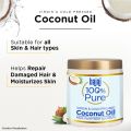 Bajaj 100% Pure Coconut Oil 250ml| Virgin & Cold Pressed |Repairs Damaged Hair & Moisturizes Skin | Coconut Hair oil | Virgin Coconut Oil | Extra Virgin Coconut Oil. 