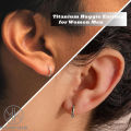 G23 Titanium Hoop Earrings 18G Small Huggie Hoop Earrings 8mm/10mm/12mm Cartilage Sensitive Ears Multiple Stack Piercing Jewelry. 