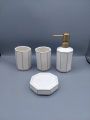 Washroom set ceramic elegant design 4 pcs set. 