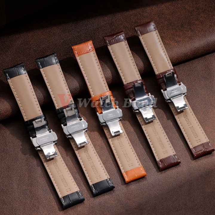 12/13/14/15/16/17/18/19/20/21/22/23/24mm%20Genuine%20Leather%20Strap%20with%20Box%20Bracelet%20Wristband%20Band%20Butterfly%20Clasp%20Watch%20Accessory%20-%20Image%206