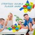 Intellectual Geometric Shape Matching Four Column Blocks Educational & Learning Toys, Wooden Geometric Shape Sorter Puzzle. 
