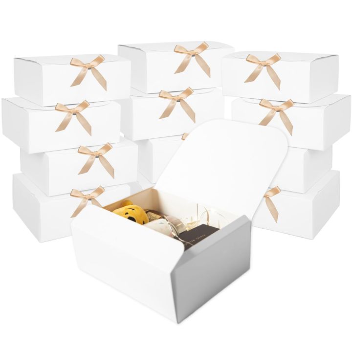 10 Pack White Gift Boxes with Lids,Bridesmaids Proposal Boxes with ...