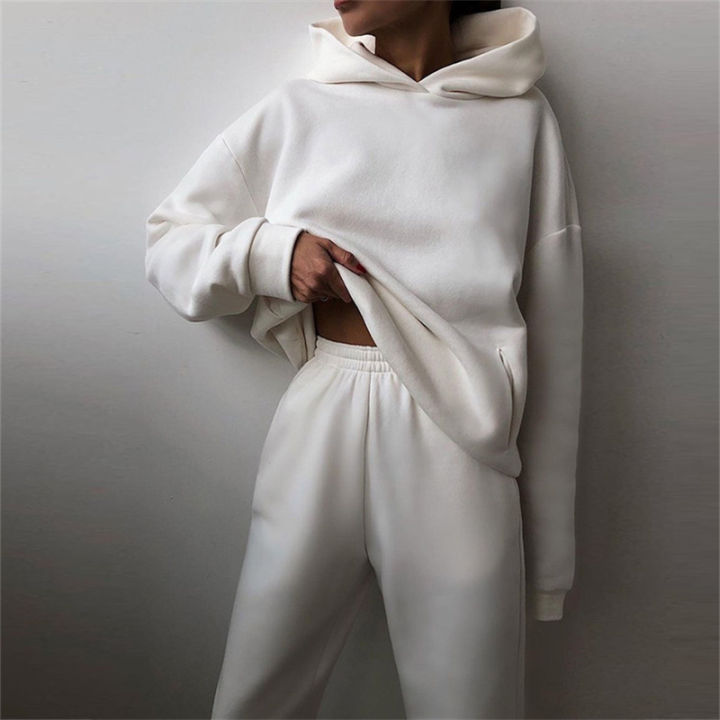 Women's%20Tracksuit%20Suit%20Autumn%20Fashion%20Warm%20Hoodie%20Sweatshirts%20Two%20Pieces%20Oversized%20Solid%20Casual%20Hoody%20Pullovers%20Long%20Pant%20Sets%20-%20Image%204