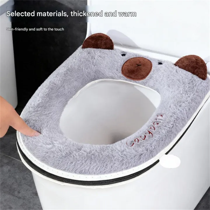 Home%20new%20cartoon%20toilet%20cover%20plus%20velvet%20toilet%20seat%20cover%20thickened%20zipper%20cartoon%20toilet%20mat%20to%20protect%20pregnant%20women%20confin%20-%20Image%203