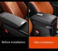 Car Arm Rest Cushion with Tissue paper pad Car Armrest Cover Leather Car Armrest Box Pad, Arm Rest for Car Console Cover, Auto Armrest Cover New Car Accessories Universal Arm Rest Pads for.