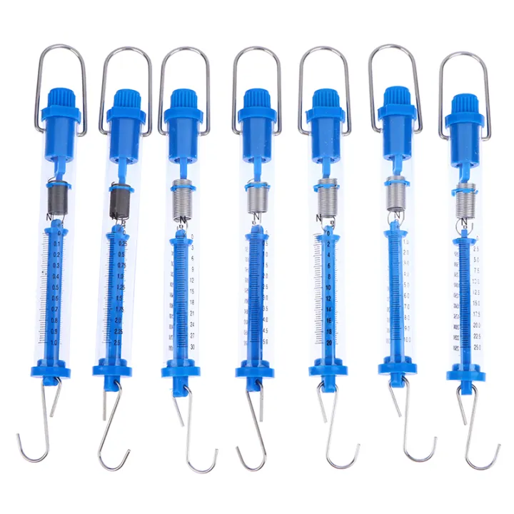 Practical Newtons Spring Scale Tubular Dynamometer Plastic Transparent ...