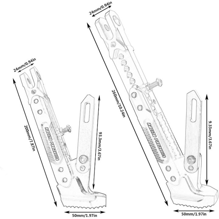 Motorbike%20Bicycle%20Adjustable%20Metal%20Side%20Stand%20Motorcycle%20Kickstand%20Foot%20Support%20Parking%20Bracket%20Accessories%20-%20Image%203