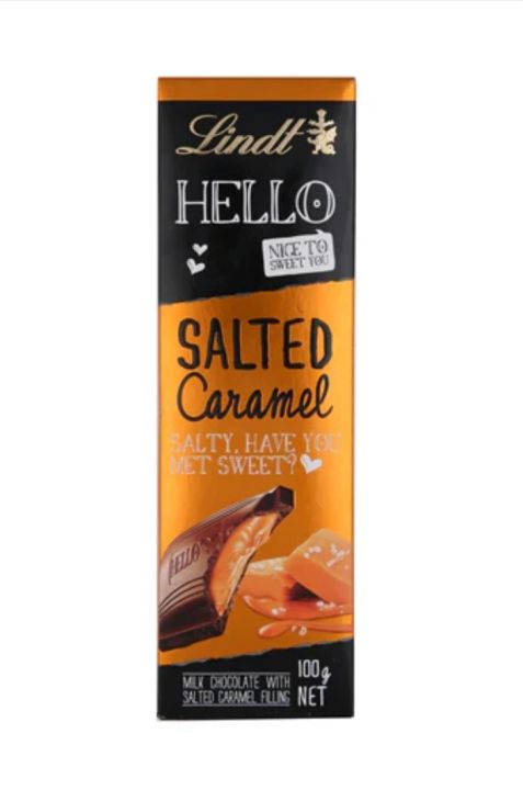 Lindt - Hello My Name Is - Salted Caramel - 100g