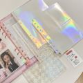 10PCS A5 Laser Rainbow Star Binder Sleeves 1/2/4Pockets Transparent Inside Page of Album 6 Ring Refill Inner Page Photocard Kpop. 