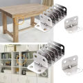 50PCS L-shaped Board Brackets Table Chairs Cabinets Wardrobes Fixed Connectors L-shaped Corner Code Hardware 90 ° Connectors.