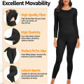 Women's Thermal Underwear Sets Long Johns with Polyester-Lined Winter Warmth for Skiing & Cold Weathe. 