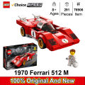 LEGO 76906 Speed Champions 1970 Ferrari 512M Building Set, Model Building Kit with Race Car Driver Minifigure 291 PCS. 