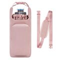 Portable Water Bottle Bag with Adjustable Shoulder Strap Vacuum Cup Cover Heat Insulation Protective Cover for Hiking Camping.