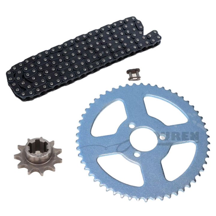 Metal T8F 126 Links+11tooth+Chain Plate For 49cc Moto Clutch Gear for ...