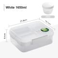 Portable Handle design Double layer Lunch box Compartment Bento Boxes Students Toddler Bento Containers Outdoor Salad Picnic box. 