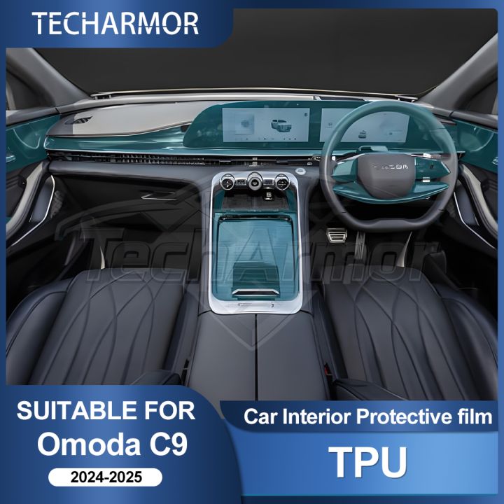 Car Interior TPU Protector Anti-scratch Film For Omoda C9 2024-2025 Auto Protective Transparent Anti-tear Stickers Accessories