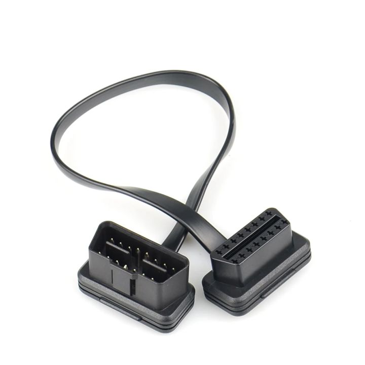 30/60/100CM%20Flat+Thin%20As%20Noodle%2016%20Pin%20Socket%20OBD%20OBDII%2016Pin%20Male%20To%20Female%20Car%20Scanner%20OBD2%20Extension%20Cable%20Connector%20-%20Image%205