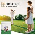 Funny Golf Valuables Pouch PU Leather Golf Pouch with Drawstring Closure Golf Ball Handbag Portable Ball Pouch Golf.
