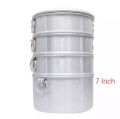 7 Inch Aluminium Momo Steamer 3 Tiers. 