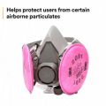 3M Half Facepiece Respirator 6200 Mask With 1 Pair 2091 P100 Filter. 