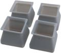 4 Pcs Square Chair Leg Caps – Anti-Slip Furniture Floor Protectors. 