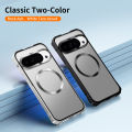 Push Pull Matte PC Hard Shockproof Case For Google Pixel 10 9 Pro XL Pixel 9a 8 Pixel8 Pro Magnetic Wireless Charging Back Cover.