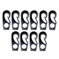 Gazechimp 10pcs Black Reusable Nylon Bungee Hook Boats Shock Cord Hook for Shock. 