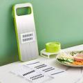 5 in 1 Grater and Slicer with Stainless Steel Blade, Multi-functional Vegetable Fruit Slicer for Kitchen. 