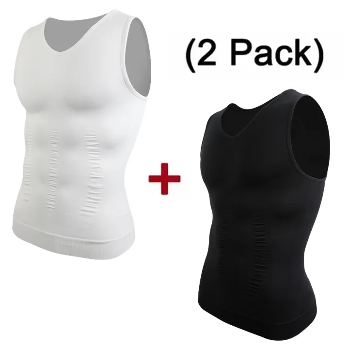2pcs%20Men's%20V%20Neck%20Compression%20Shirt%20for%20Body%20Shaper%20Slimming%20Vest%20Tight%20Tummy%20Underwear%20Tank%20Top%20-%20Image%207