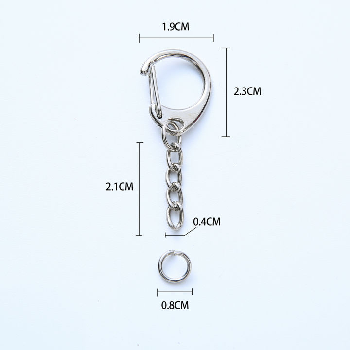 10/20/50/100pcs%20D%20Snap%20Hook%20Keychain%20Rings%20Bulk%20with%20Open%20Jump%20Ring%20&%20Connector%20for%20Keychain%20and%20Sewing%20Making%20Supplies%20DIY%20-%20Image%202
