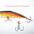 FTK Treble Hook Baitholder Bass Fishing Hook Lure Holder Fly Tying Crank Hook Set Saltwater  Needle Fishhook. 
