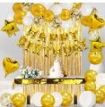 Gold Birthday Decorations, Birthday Decorations Party Decorations with Happy Birthday Banner Balloons. 