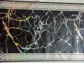 Black marble look Plastic Dastarkhwan/Table Cloth Sheet/Dining Table sheet To Cover Your Dining 3*5 Feet-Protect Your Table From Scratches and Dust-Best Kitchen Item for Birthday and Parties. 