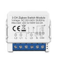ZigBee Tuya 1/2/3/4 Gang Mini Smart Switch DIY Light Switches Module Zero Fire Circuit Breaker Work with Alexa Alice  Home lightify. 