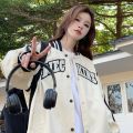 F1🚀Quick delivery Diec kins striped bomber jacket snap button. 