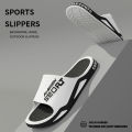 Fashion&Sports Men's Summer Slippers Anti-slip PVC Durable Slipper Outdoor Beach Flip Flops for Men Household Comfortable Shoes. 