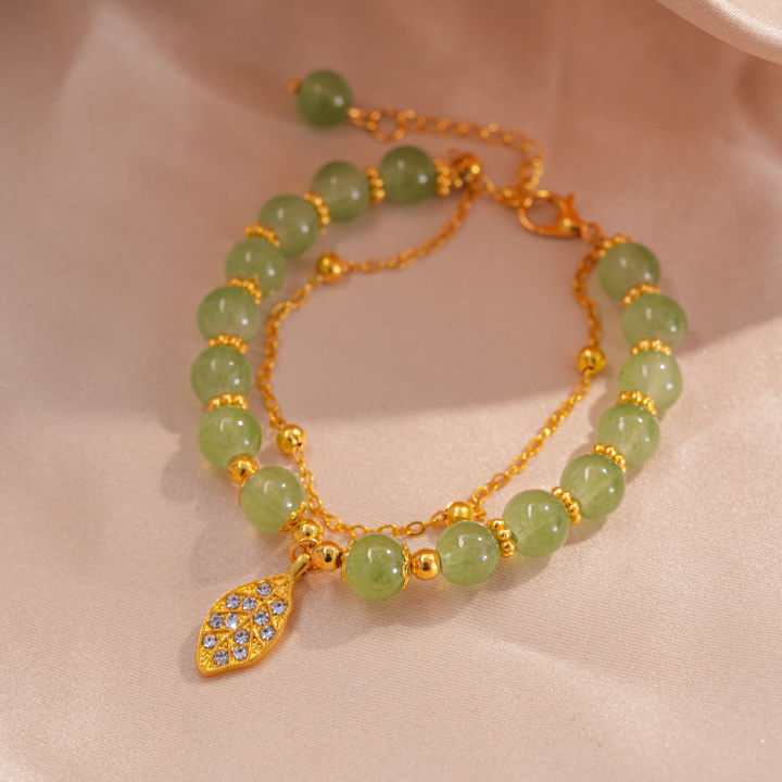 Chinese%20Style%20Green%20Jade%20Bracelet%20For%20Women%20Exquisite%20Gold%20Color%20Leaves%20Wrist%20Strap%20Bangle%20Double%20Chain%20Bracelet%20%20K%20-%20Image%205