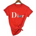 Men's and Women's Letter Printed Short Sleeved Shirt Basic  Round Neck T-shirt Fashionable Casual Short Sleeved Summer Brand New. 