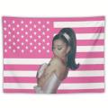 Pink Ariana Flag Funny Tapestry American Grande Flags Poster Merch Suitable. For College Dorm Room Decor. Outdoor Parties. 